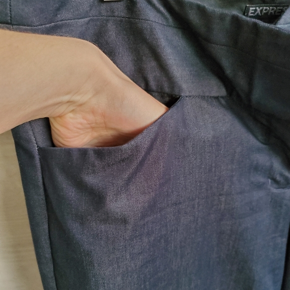 EXPRESS Denim-feel Business Casual Professional Editor Slacks Pants Trousers - Picture 5 of 16